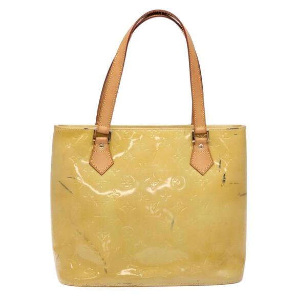 LOUIS VUITTON Monogram Vernis Houston Hand Bag Beige M91004 - Picture 2 of 13